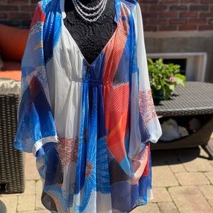 Diane Von Furstenberg Fleurette Chiffon 14 Boho Dress